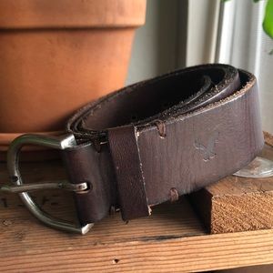 Brown Leather AE Belt